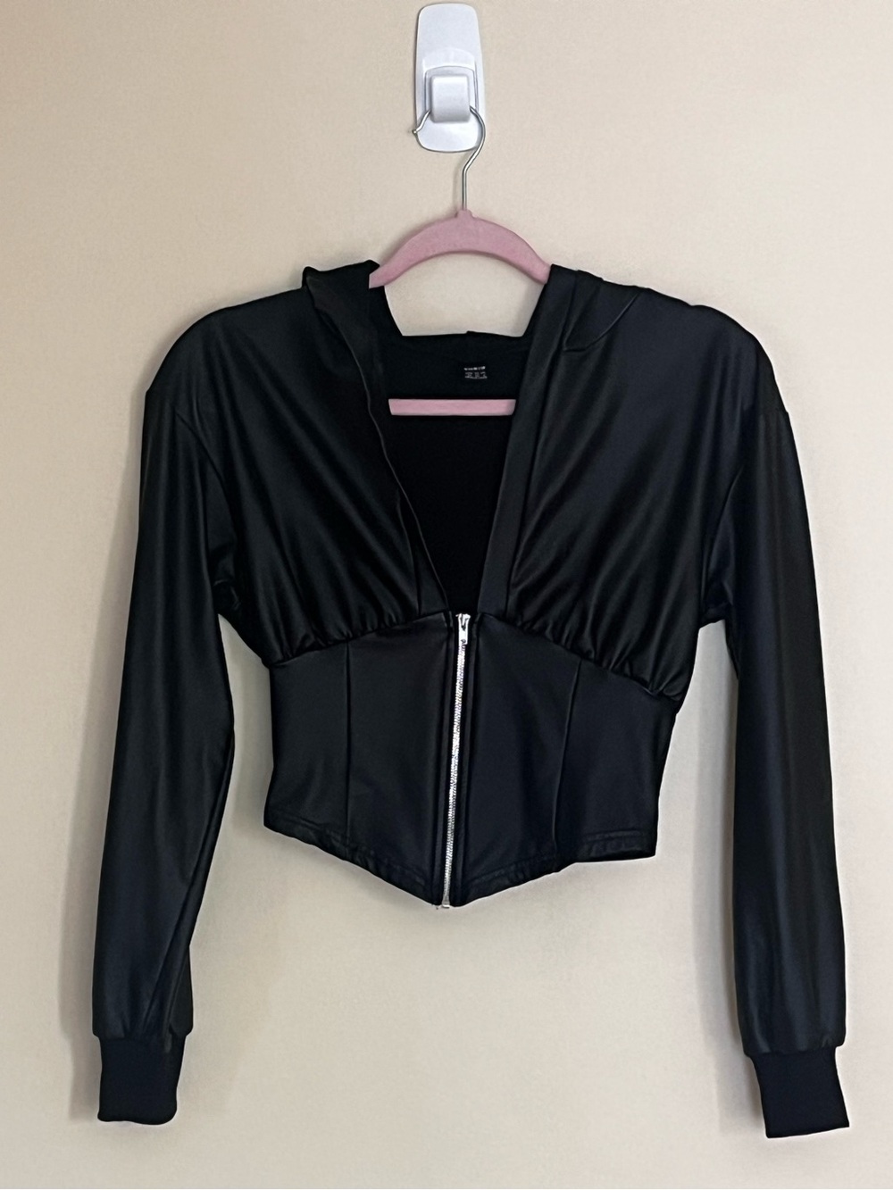 Cropped Hooded Jacket size XS